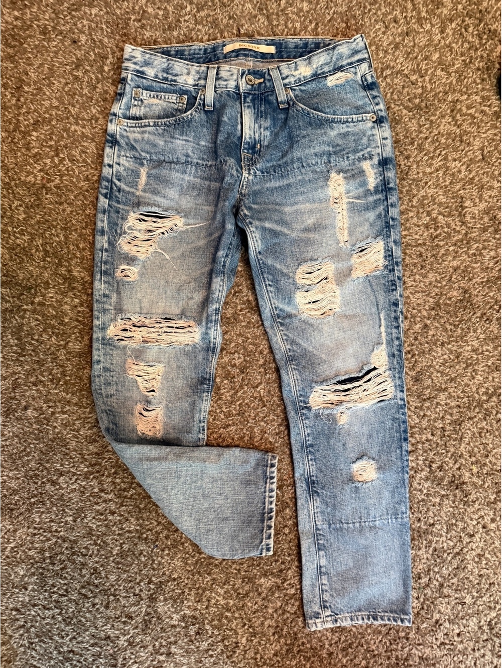 Big Star Distressed Jeans Men’s 26x27